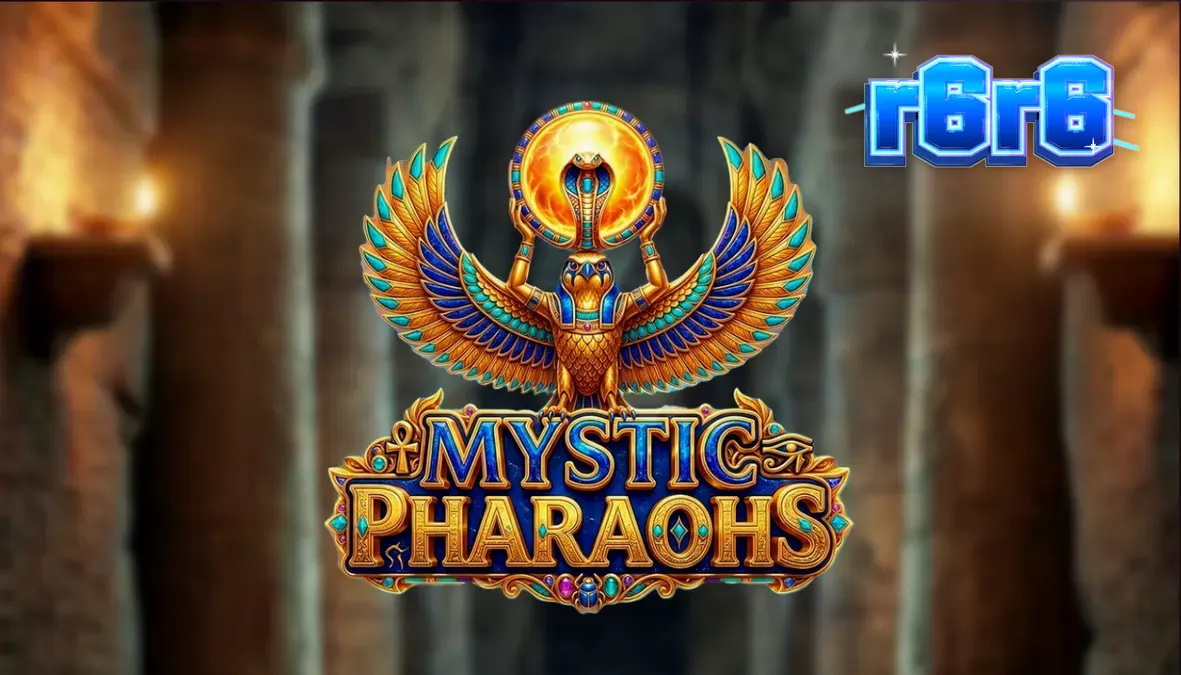 Tampilan visual slot Mystic Pharaoh dengan tema Mesir Kuno dan simbol firaun