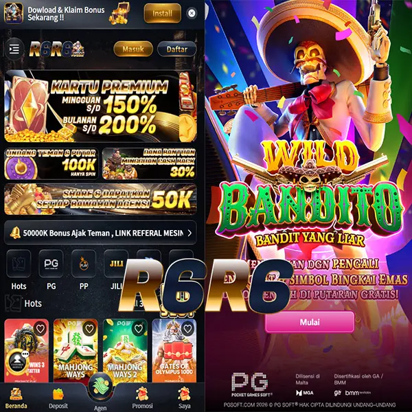 R6R6 Masuk Resmi 2026 Aplikasi